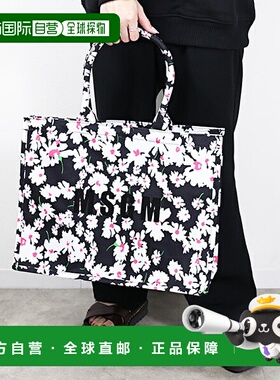 日本直邮MSGM 花卉手提包 3641MDZ75 759 女士棉质帆布 A4 兼容大