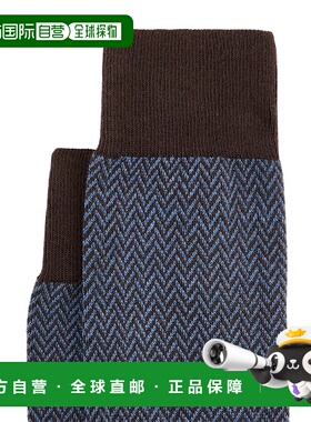 香港直邮HOGAN 男士袜子 KSMF651946SP33S611 AW2025 蓝色 人字纹