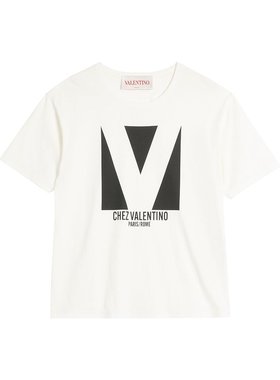 VALENTINO 男士T恤 6V3MG16PAQ9A03 SS2025 白色