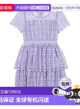 1h可退 香港直邮Self-Portrait 女童 高雅连衣裙童装 purple紫色