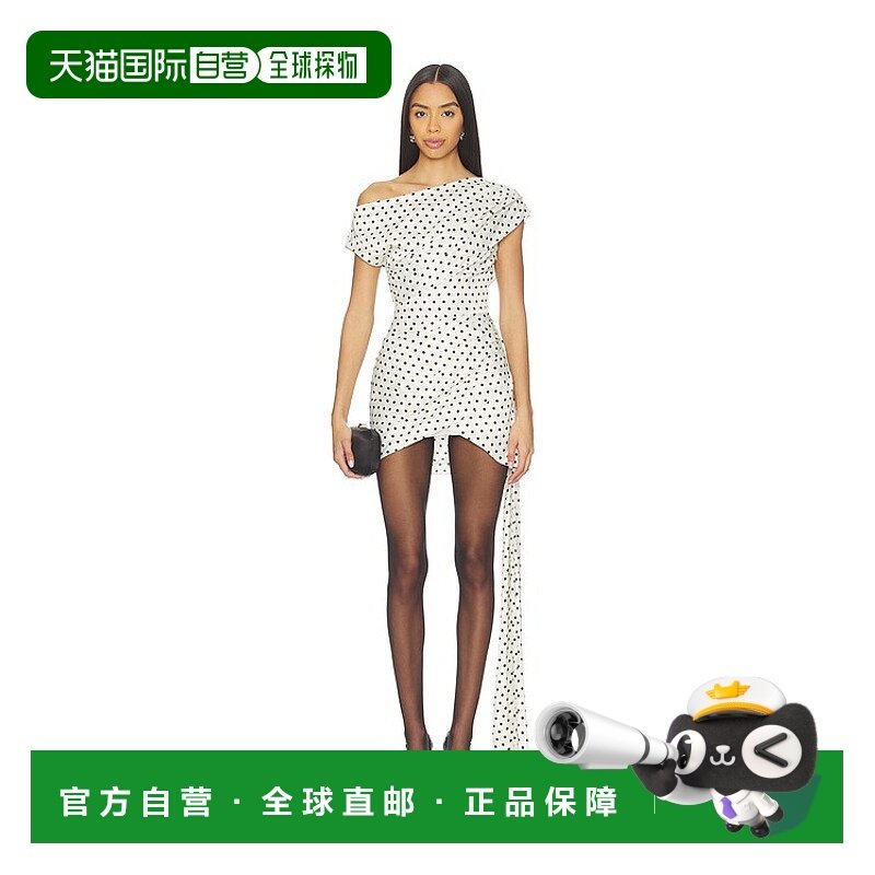 香港直邮Self-Portrait 女士 缎面打结边迷你连衣裙 RS26002SC