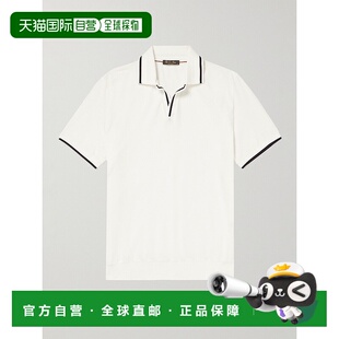 香港直邮潮奢 男士 Loro 诺悠翩雅 撞色饰边棉质Pol Piana 1h可退