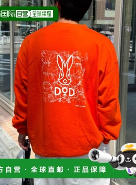 日本直邮DOD 男女同款  里布绒感T恤 背部印花设计 TYZ2052206A00