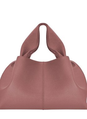 欧洲直邮Polene女士手提包单肩包Numéro Neuf灰色荔枝纹小牛皮