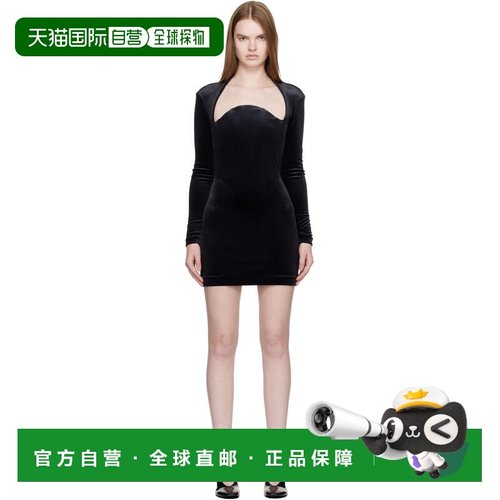 香港直邮Mugler 穆勒 女士 黑色连衣裙 25F3RO17576025