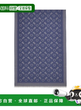 1h可退 香港直邮Salvatore Ferragamo 猫科动物图案提花披肩 5201