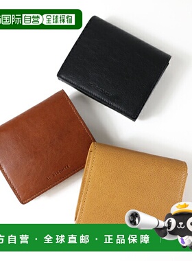 日本直邮IL BISONTE 双折钱包 SCC095 POX001 男女通用名片夹通行