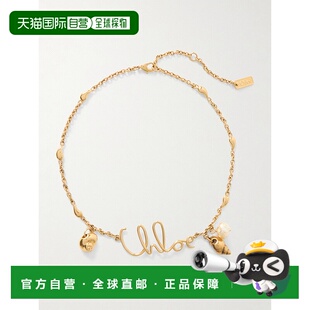 徽标图案项链 女士 CHC25UFO56SYP珍珠吊坠 蔻依 香港直邮Chloe
