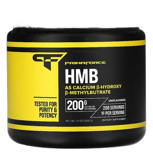 香港直邮Primaforce,HMB，β-羟基 β-甲基丁酸钙，无味，7.1 盎2