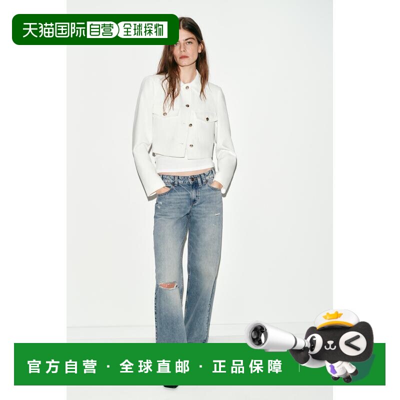 日本直邮Zara短款口袋西装外套