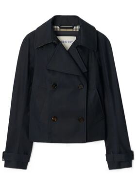 BURBERRY 女士外套 81131521 AW2025 黑色 短款风衣夹克