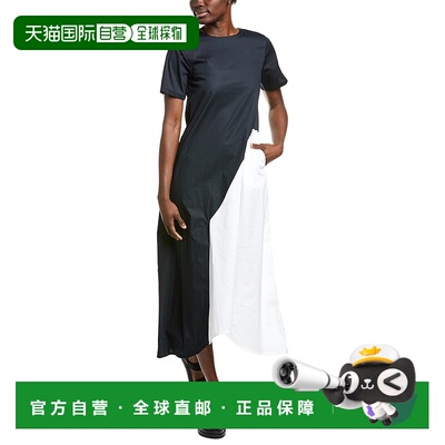 自营 alpha studio阿尔法工作室Girocollo长裙-黑色 美国奥莱直发