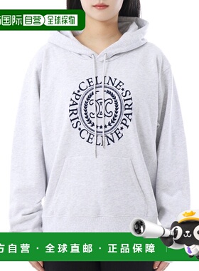 韩国直邮CELINE 加大码 CELINE 棉质抓绒连帽衫 (RY0G7670Q FYY8)