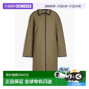绗缝棉质大衣 1h可退 宽松款 香港直邮TOTÊME 234WRTWOU087FB 女士
