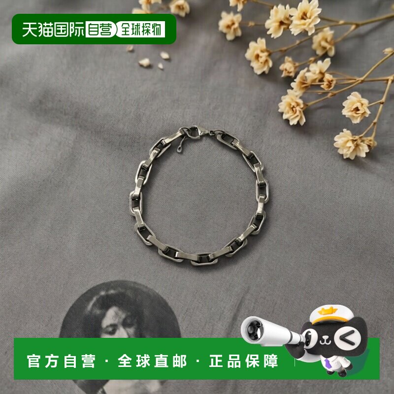 日本直邮SMELLY 男士 手术钢方形链式手链 SM261301205003配饰