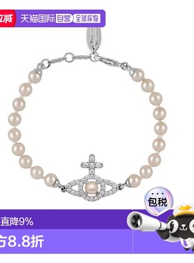 香港直邮VIVIENNE WESTWOOD 十字水晶图案手镯手链6103007R 02P37