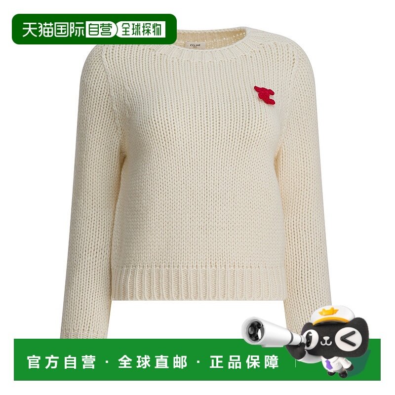 香港直邮CELINE 女士针织衫 RY0JL089901OW CO 花色 长袖针织衫