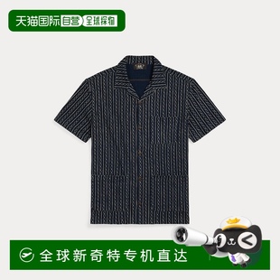 RRL靛蓝色图案平纹针织狩猎衬衫 欧洲直邮RalphLauren拉夫劳伦
