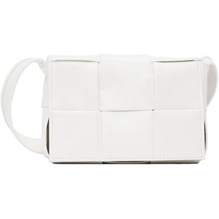 Bottega Veneta 葆蝶家 男士 白色 Cassette 单肩包 667048VCQ72