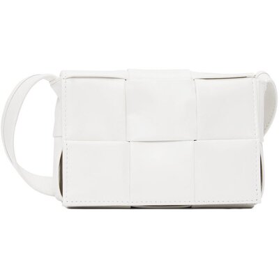 Bottega Veneta 葆蝶家 男士 白色 Cassette 单肩包 667048VCQ72