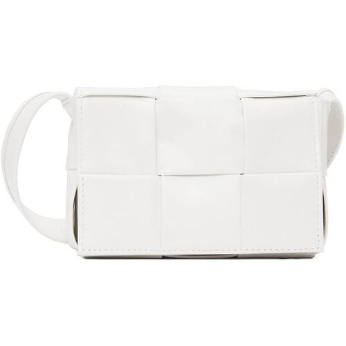 Bottega Veneta 葆蝶家 男士 白色 Cassette 单肩包 667048VCQ72
