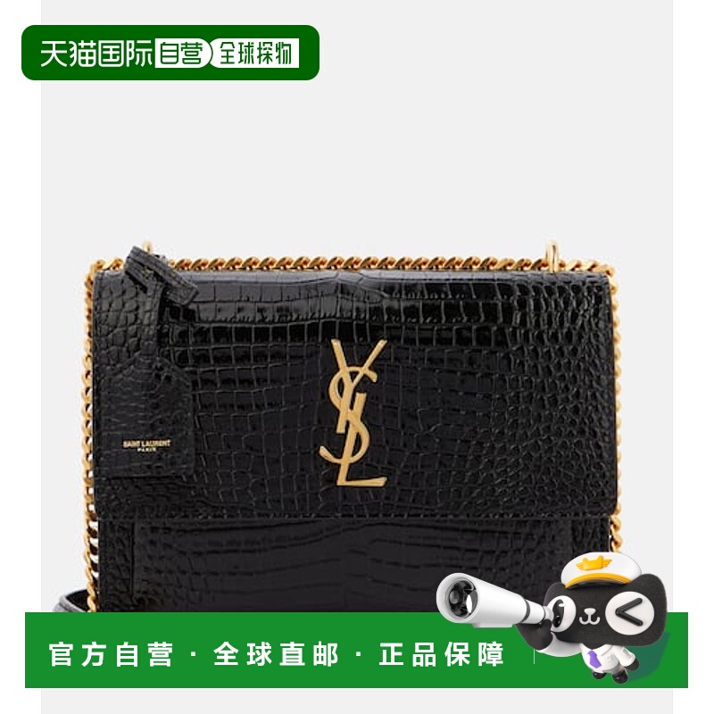 1h可退 香港直邮Saint Laurent 圣罗兰 女士 Sunset 中号鳄鱼皮革