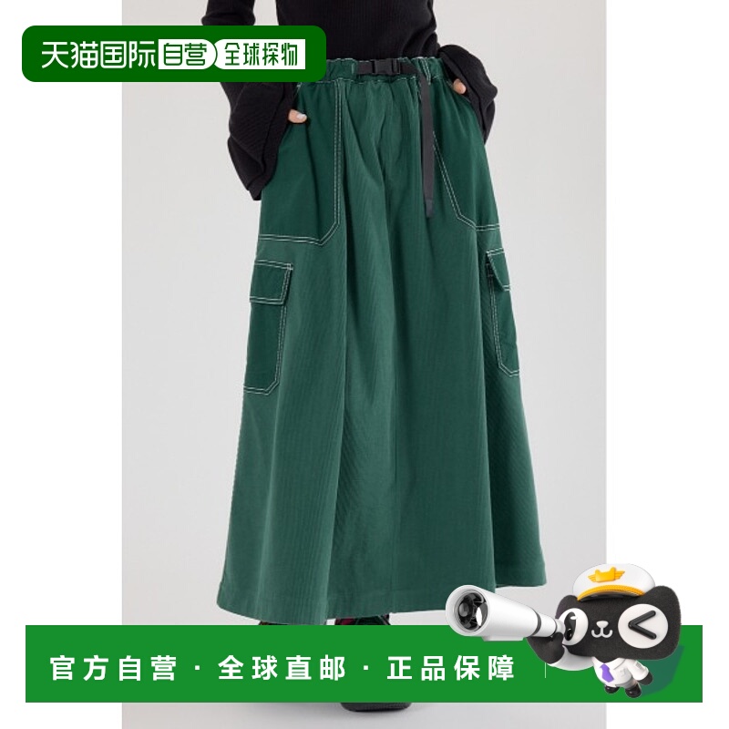 1h可退 日本直邮RODEO CROWNS WIDE BOWL 女装异素材拼接A字裙 织