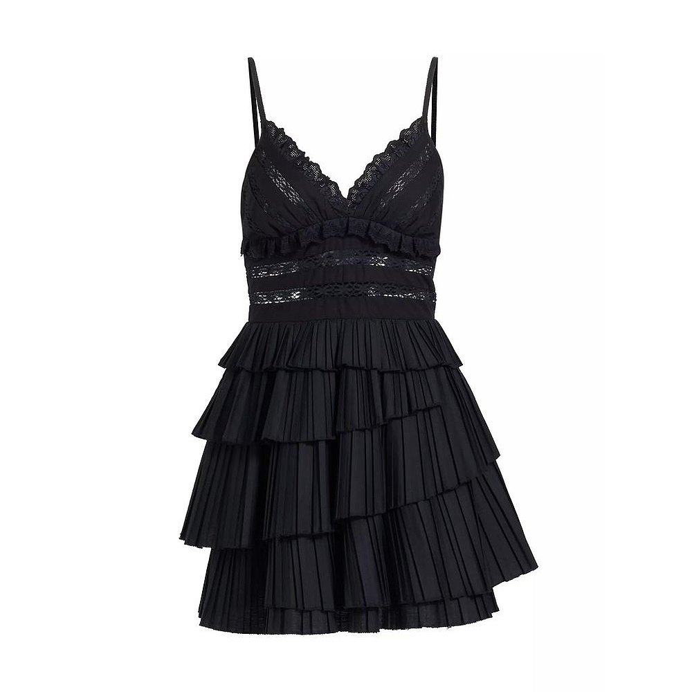 【美国直邮】sea女士连衣裙蕾丝紧身迷你面料服饰荷叶边