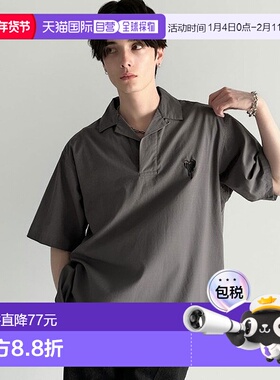 日本直邮Classical Elf 百分百棉唇止素材开领衬衫 C04519EM01366