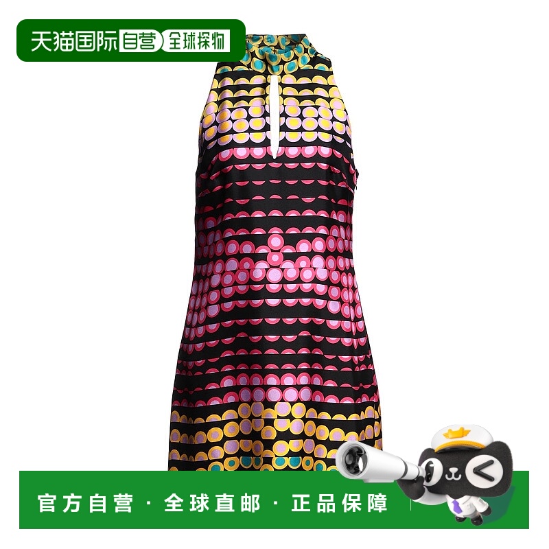 1h可退 香港直邮Moschino 莫斯奇诺 女士 短款连衣裙 black黑色