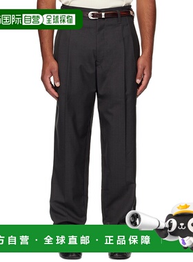 1h可退 香港直邮潮奢 Lemaire 男士 灰色褶裥长裤 PA1169LF414