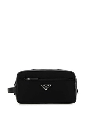 潮奢 Prada 普拉达 男士 RE-NYLON 黑色化妆包 2NA8192DMHF000