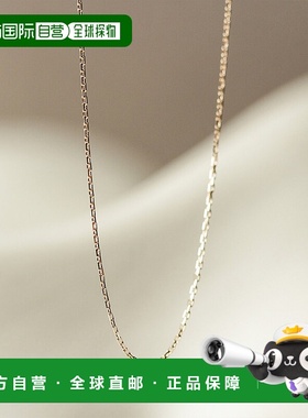 1h可退 日本直邮cui-cui K10黄金小豆链 40cm 可调节 800071