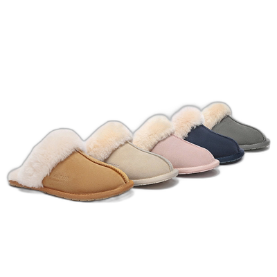 澳大利亚直邮EVERAU鞋底轻薄秋冬家居拖鞋羊皮毛一体亲肤脚舒适情
