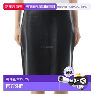 韩国直邮Gimaguas 黑色镂空中长裙 裙子半身裙