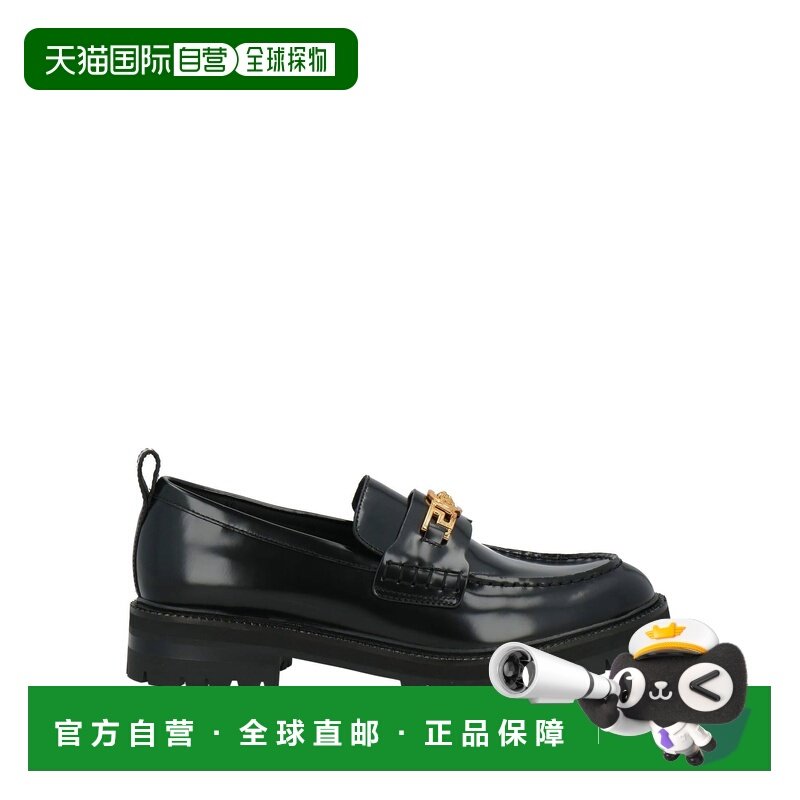 1h可退 香港直邮versace 范思哲 男士 乐福鞋 black黑色 舒适时尚,流行男鞋,乐福鞋（豆豆鞋）,淘宝优惠券,粉丝福利购,淘宝优惠卷