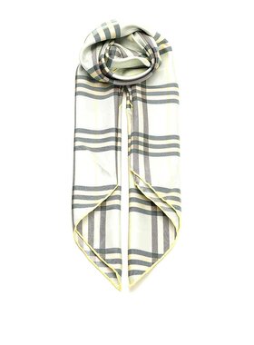 BURBERRY 女士围巾 8103066 SS2025 绿色 Silk Twill Scarf