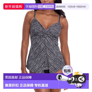 自营Miraclesuit  Love Knot Tankini - black 美国奥莱直发泳衣