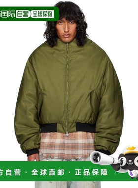 香港直邮潮奢 Tom Ford 汤姆 福特 男士 绿色 Abraxas 飞行员夹克