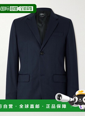 1h可退 香港直邮A.P.C. 男士 单排扣西装外套 WOAPOH03136