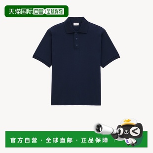 Polo衫 海蓝色棉短袖 CASSANDRE系列男士 自营欧洲直邮YSL圣罗兰