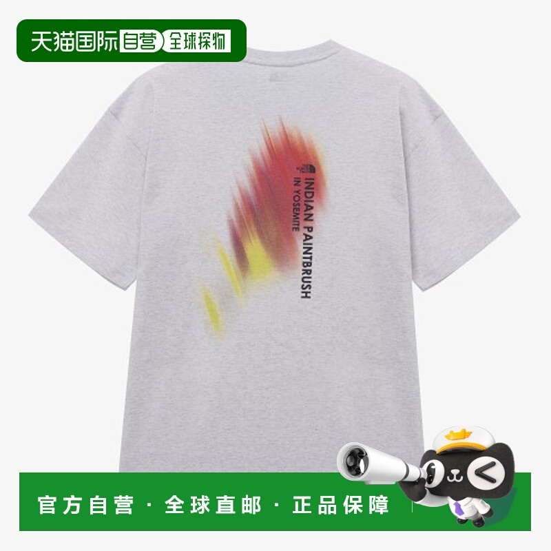 韩国直邮北面THE NORTH FACE 字母图案印花圆领短袖 T恤 女款 麦