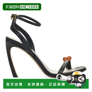 自营 lanvin黑色95MM波浪形凉鞋-梅洛迪珠宝首饰-黑色 美国奥莱直