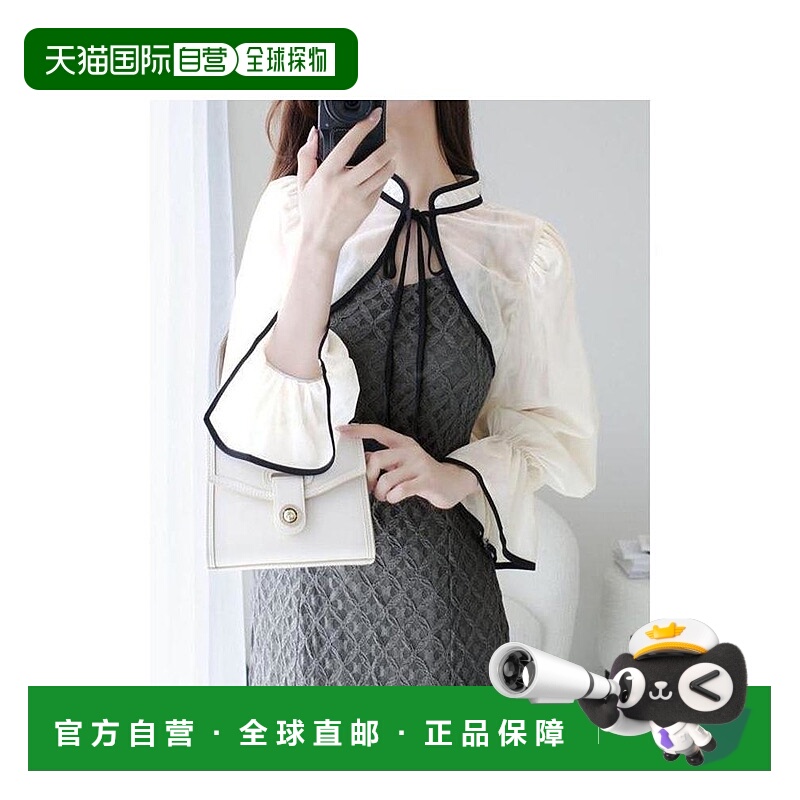 日本直邮日潮 mily bilet透视短外套套装蕾丝吊带连衣裙mi1139083