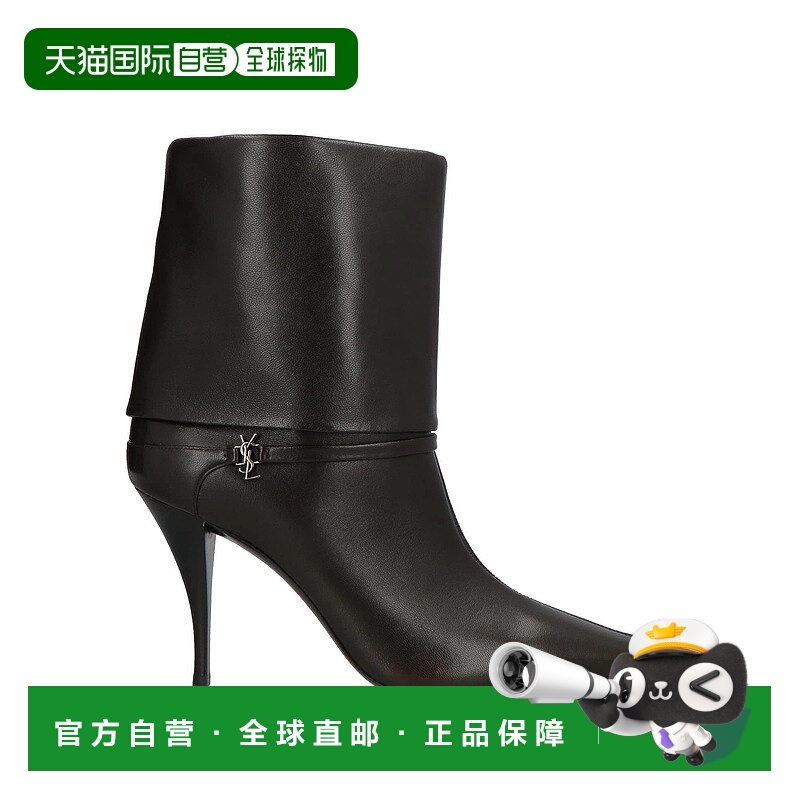 1h可退 香港直邮Saint Laurent 圣罗兰 女士 脚踝靴 brown棕色 舒