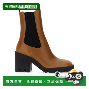 女士靴子 Leather 8092583 浅棕色 Boot女靴 香港直邮BURBERRY