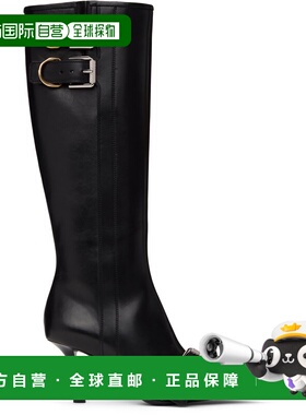 1h可退 香港直邮Givenchy 纪梵希 女士 黑色 Voyou Heel 中筒靴 B