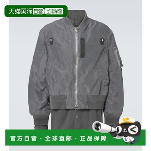 1h可退 香港直邮潮奢 Sacai 男士 Ripstop-trimmed 斜纹布短夹克