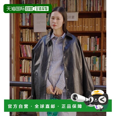 日本直邮WHIMSIC 男女同款 vegan皮革风教练夹克 KAW2061107A0003