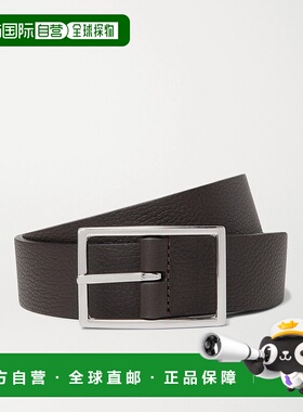 1h可退 香港直邮潮奢 Anderson'S 男士 3cm 黑色深棕色双面皮带腰